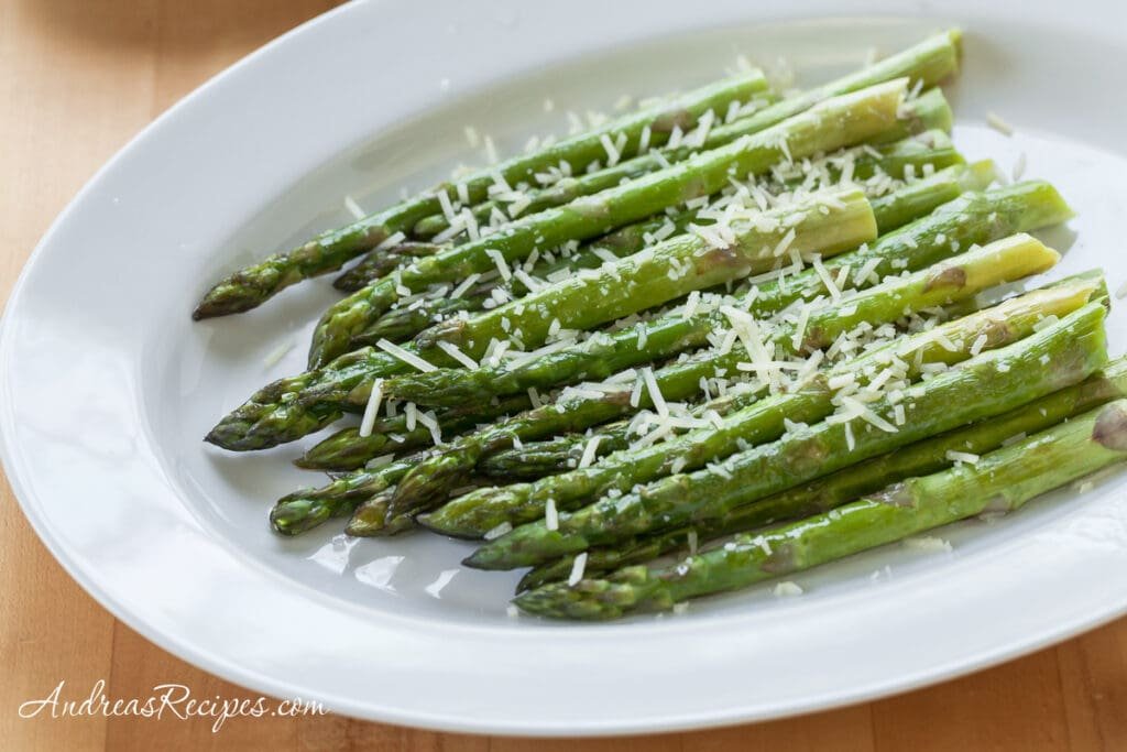 Grilled Asparagus with Olive Oil and Parmesan Cheese