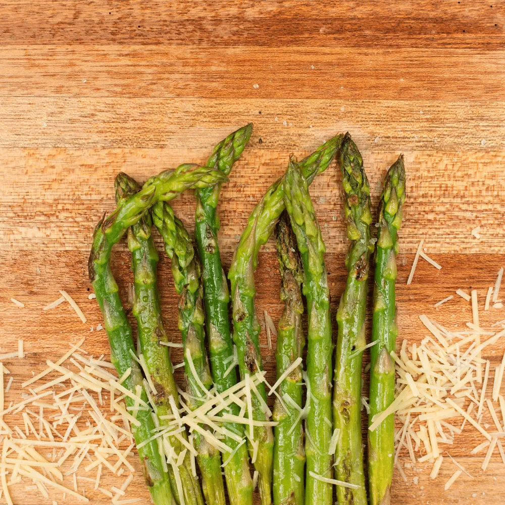 Grilled Asparagus with Olive Oil and Parmesan Cheese