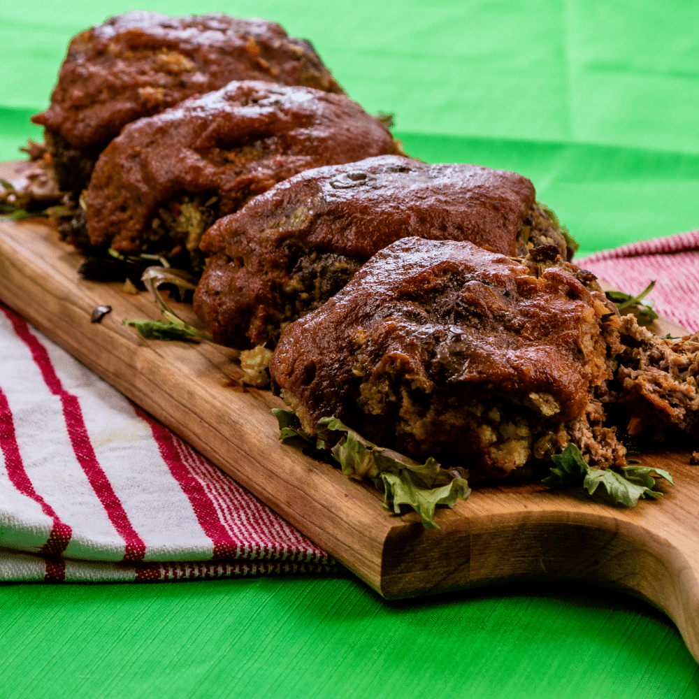 Mini Greek Meatloaves with Tzatziki Sauce