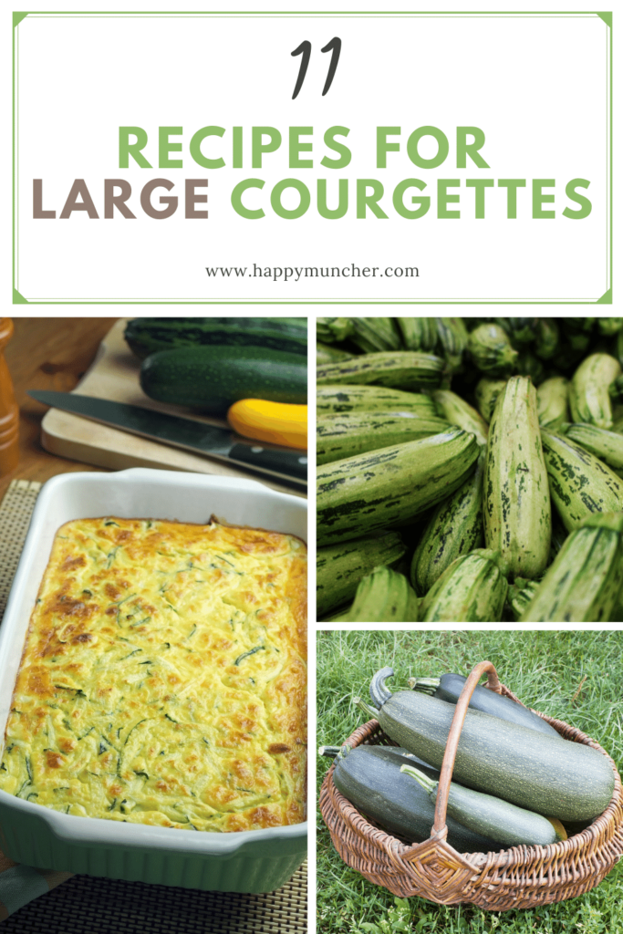 Recipes for Large Courgettes