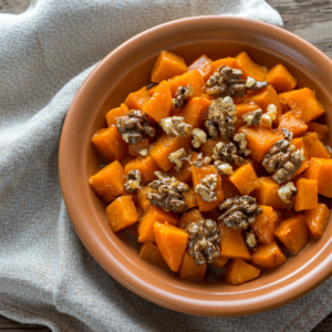 Roasted Butternut Squash with Brown Sugar and Cinnamon