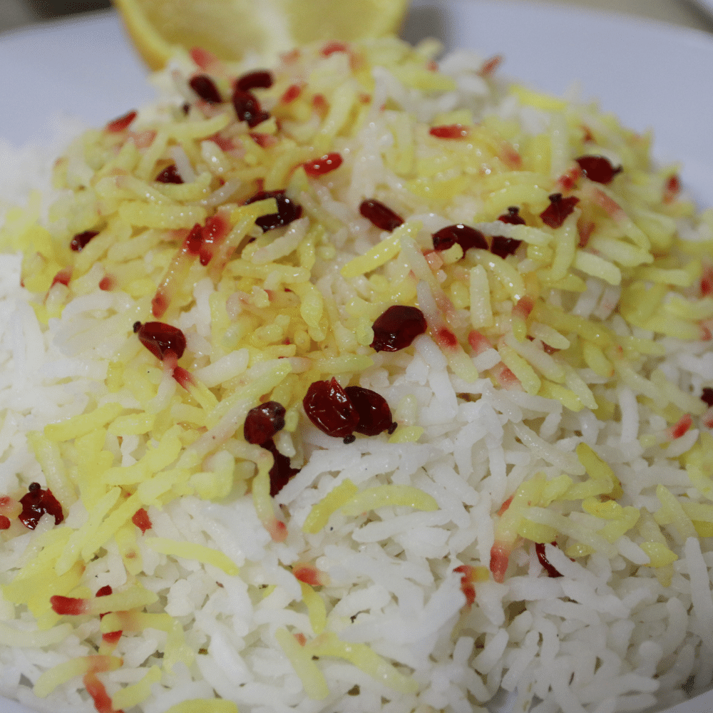 Spiced saffron and cashew rice