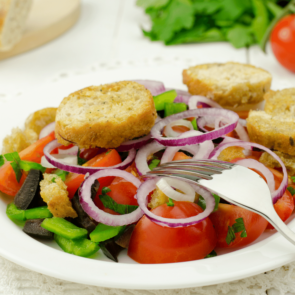 Spring Panzanella Salad
