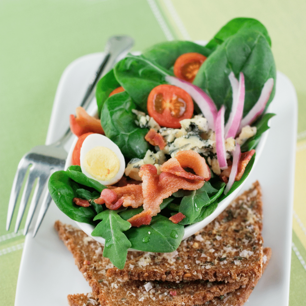 Wilted Spinach Salad With Bacon