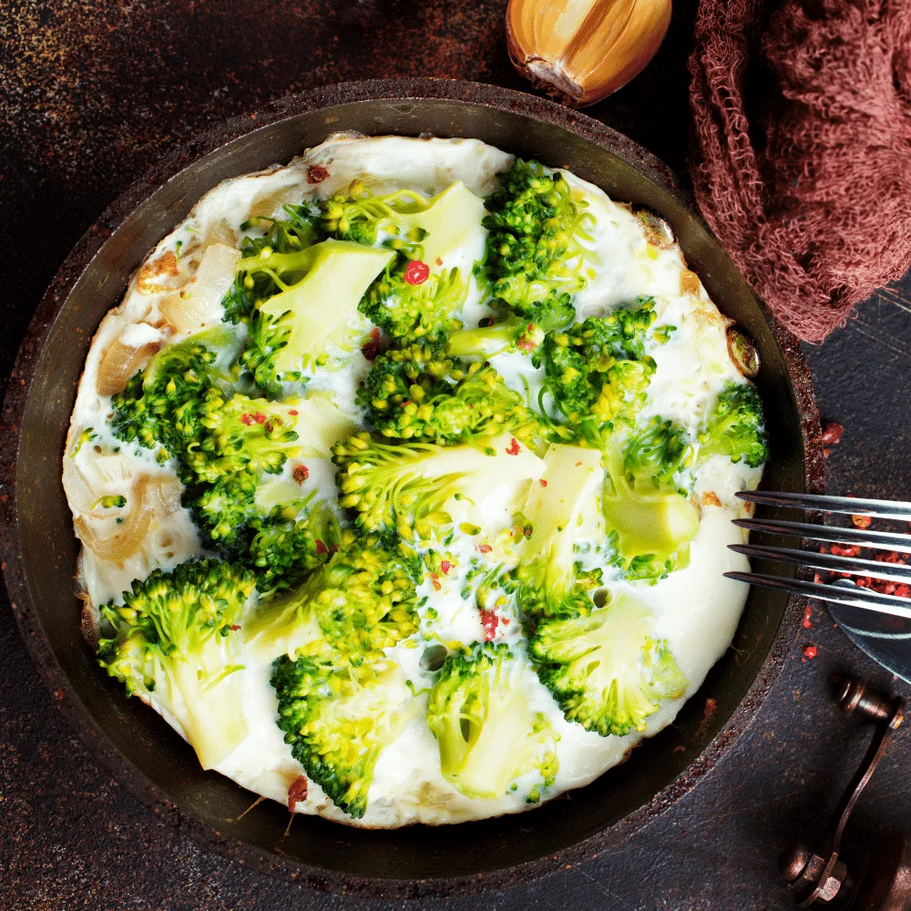 Broccoli and eggs