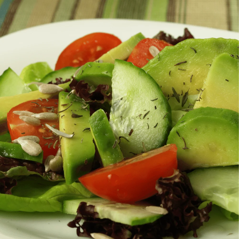 Chopped Salad with Tomatoes and Avocado