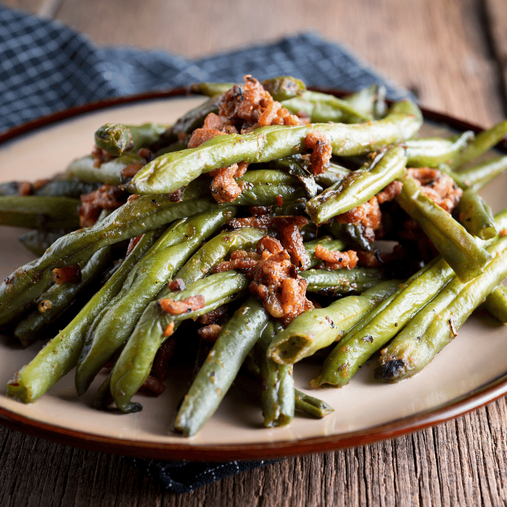 Grilled green beans