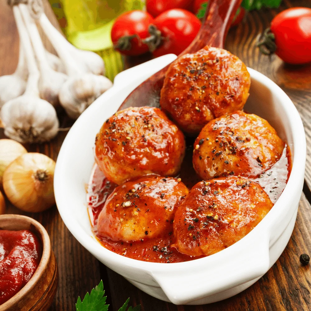 Meatballs with Cherry Tomato Sauce