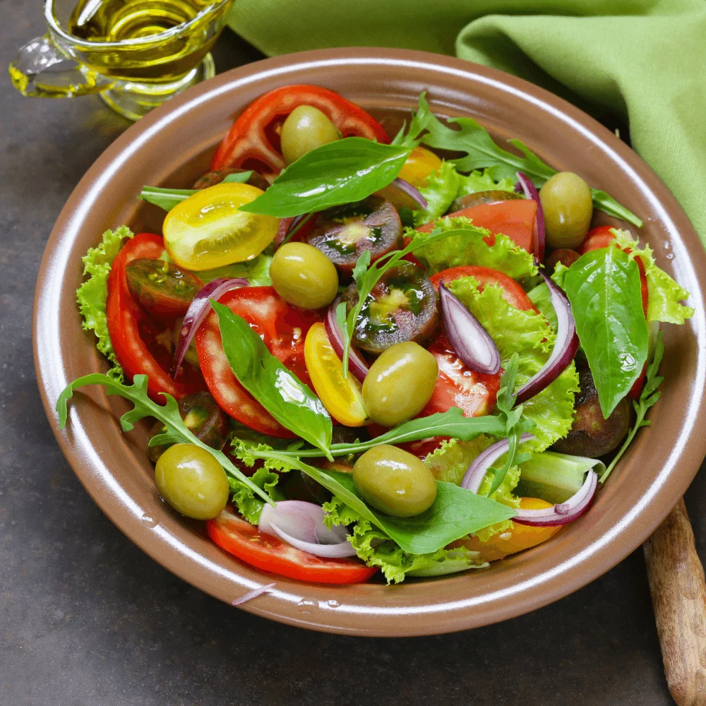 Mediterranean Green Olive Salad