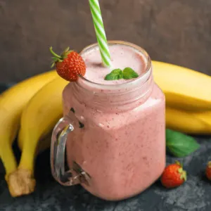 Strawberry Banana Smoothie Recipe without Yogurt