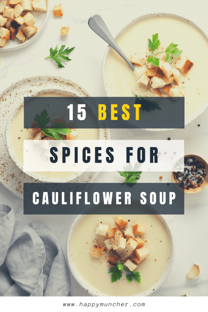 what spices go well with cauliflower soup