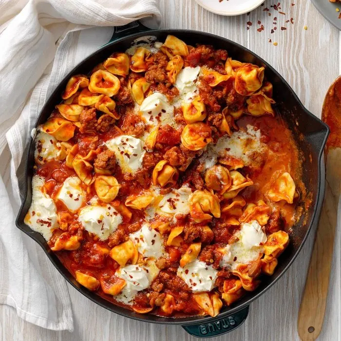 6-Ingredient Tortellini with Sausage and Mascarpone