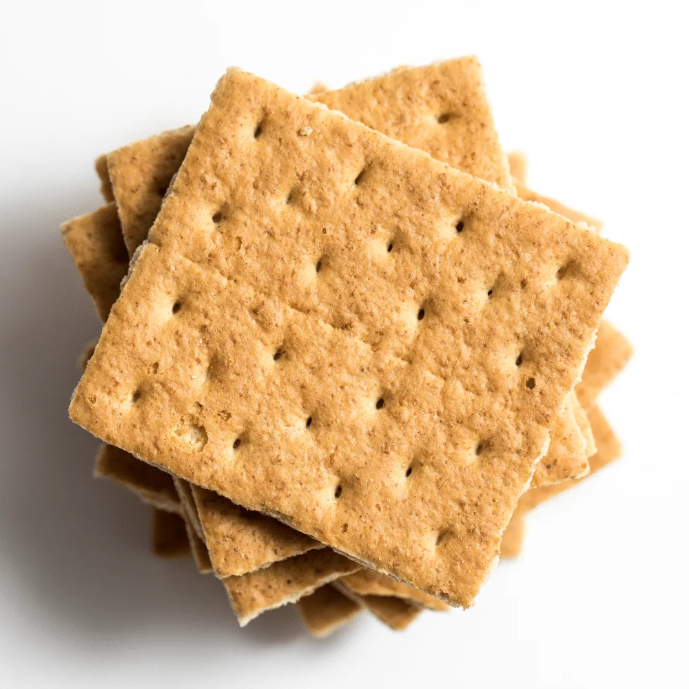 Crushed saltines or graham crackers