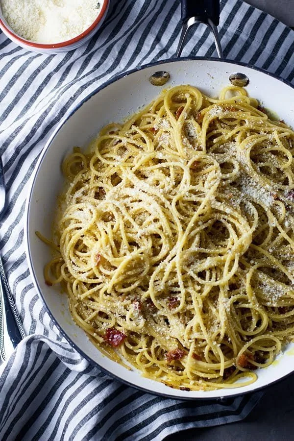 Four Ingredient Spaghetti Carbonara For Two

