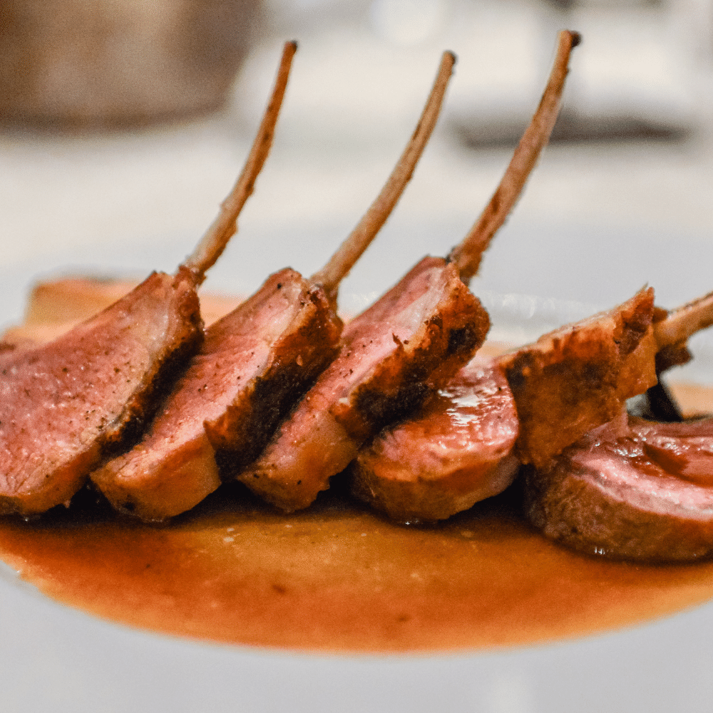 Rack of Lamb with sauce