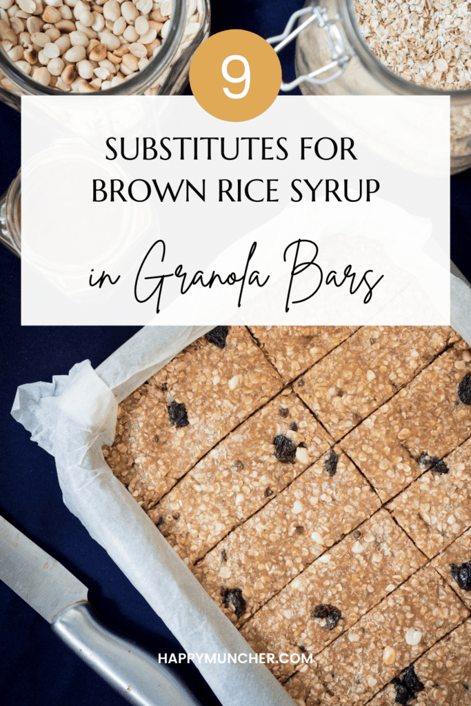 substitutes for brown rice syrup in Granola Bars
