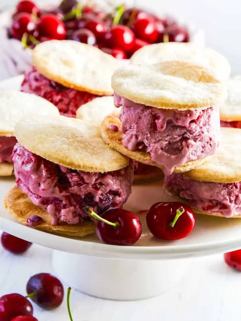 Make Cherry Pie Ice Cream Sandwiches