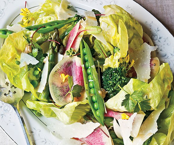 Spring Vegetable Salad with Lemon Vinaigrette