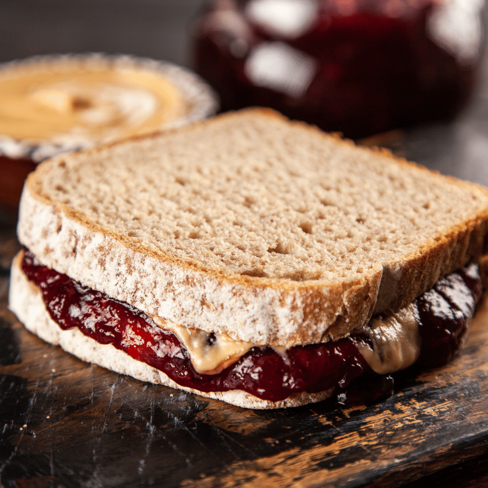 Toast with Peanut Butter or Jam