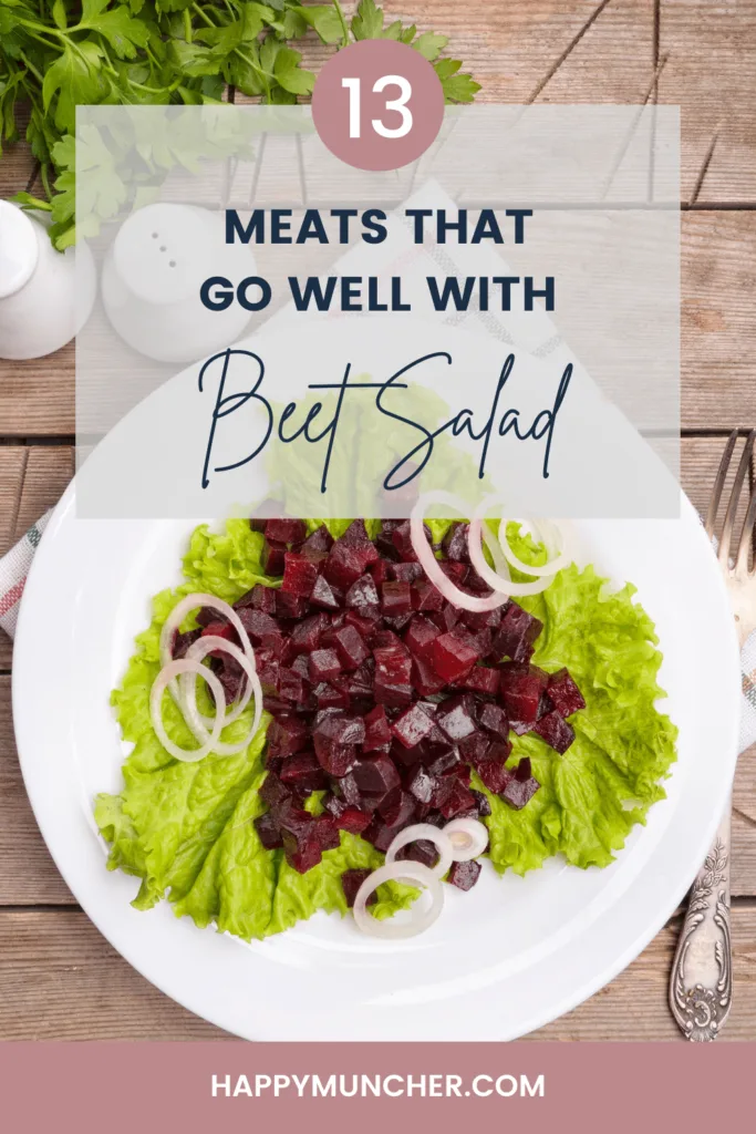 what meat goes with beet salad