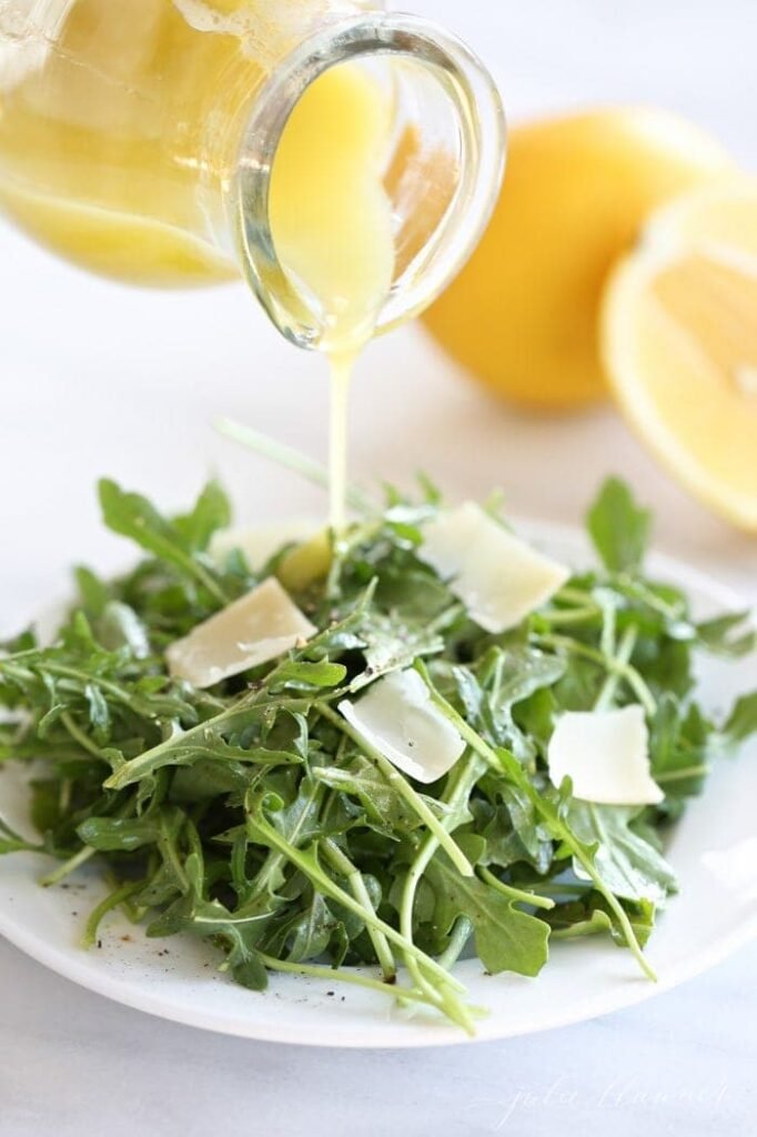 Arugula Salad with Lemon Vinaigrette Dressing
