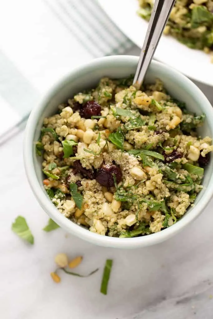 Quinoa Salad With Dried Cranberries and Pine Nuts