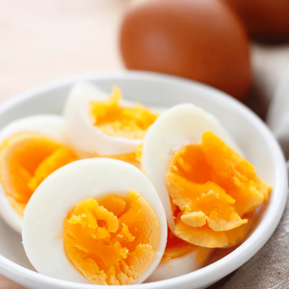 sliced Hard-Boiled Eggs