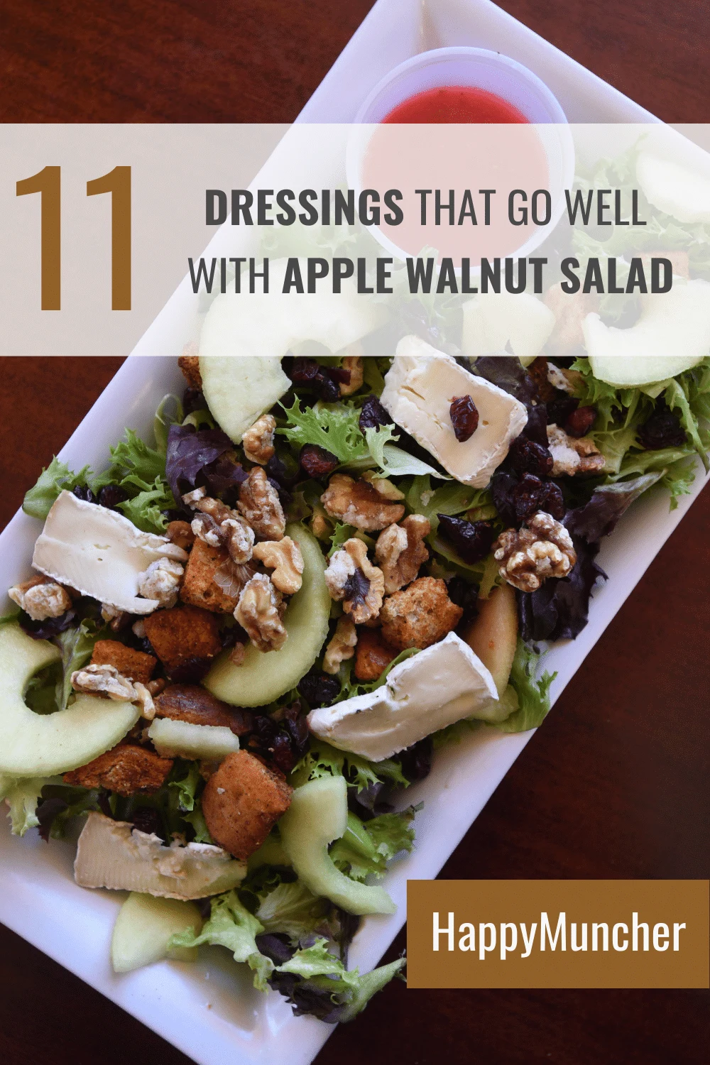 what dressing goes with apple walnut salad