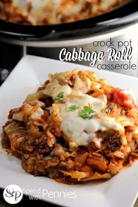 Cabbage Roll Casserole (Crock Pot Version)