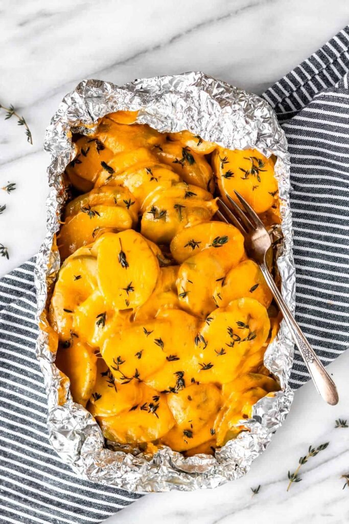 Cheesy Grilled Potatoes