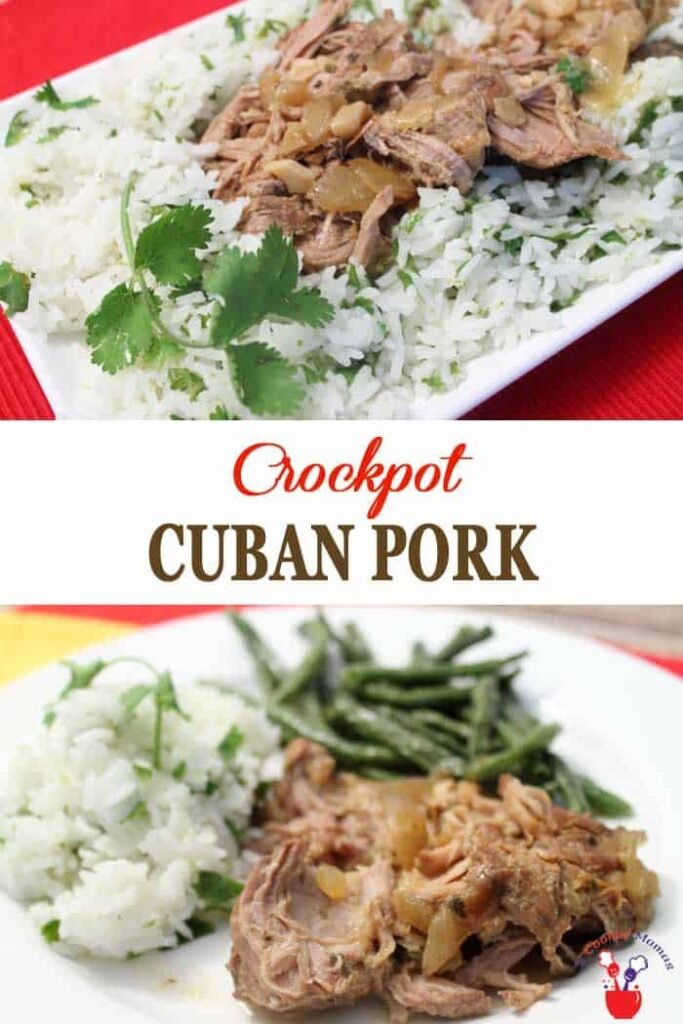 Crock Pot Cuban Pork with Cilantro Lime Rice
