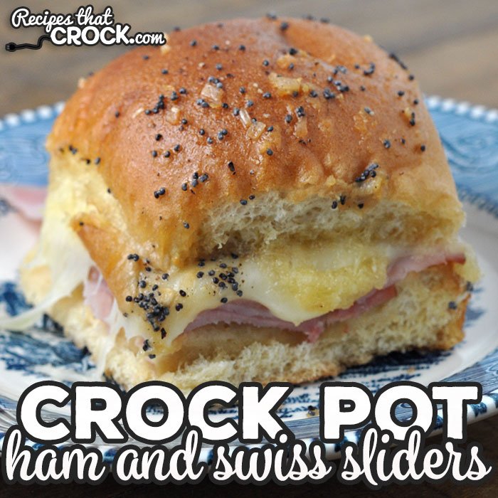 Crockpot Ham and Swiss Sliders