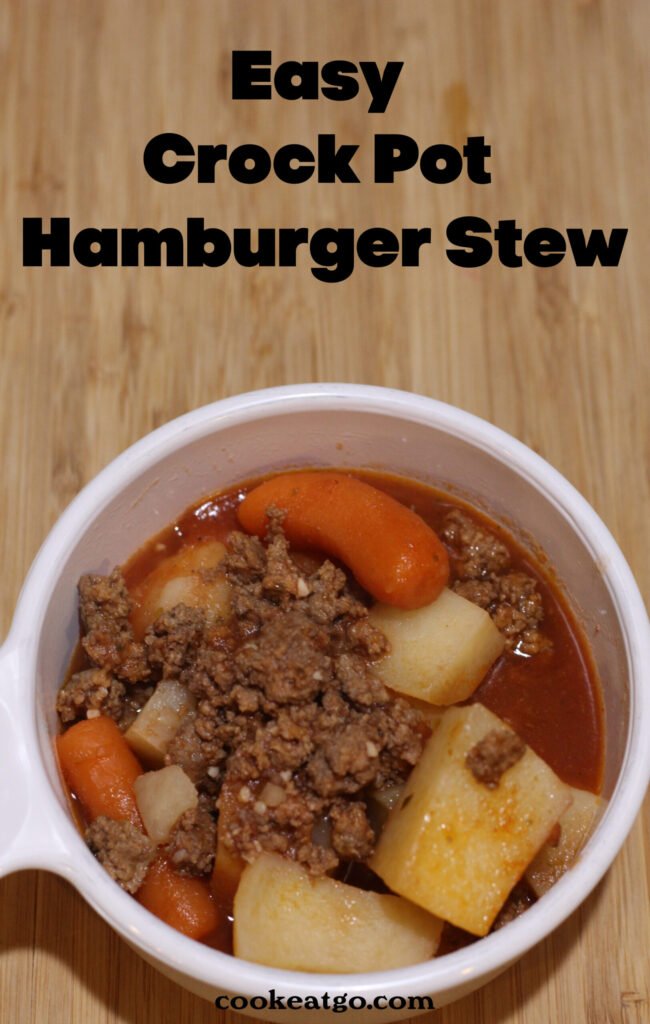 Easy Crock Pot Hamburger Stew