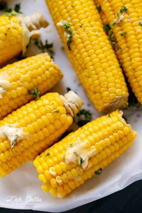 Garlic Buttered Corn on the Cob