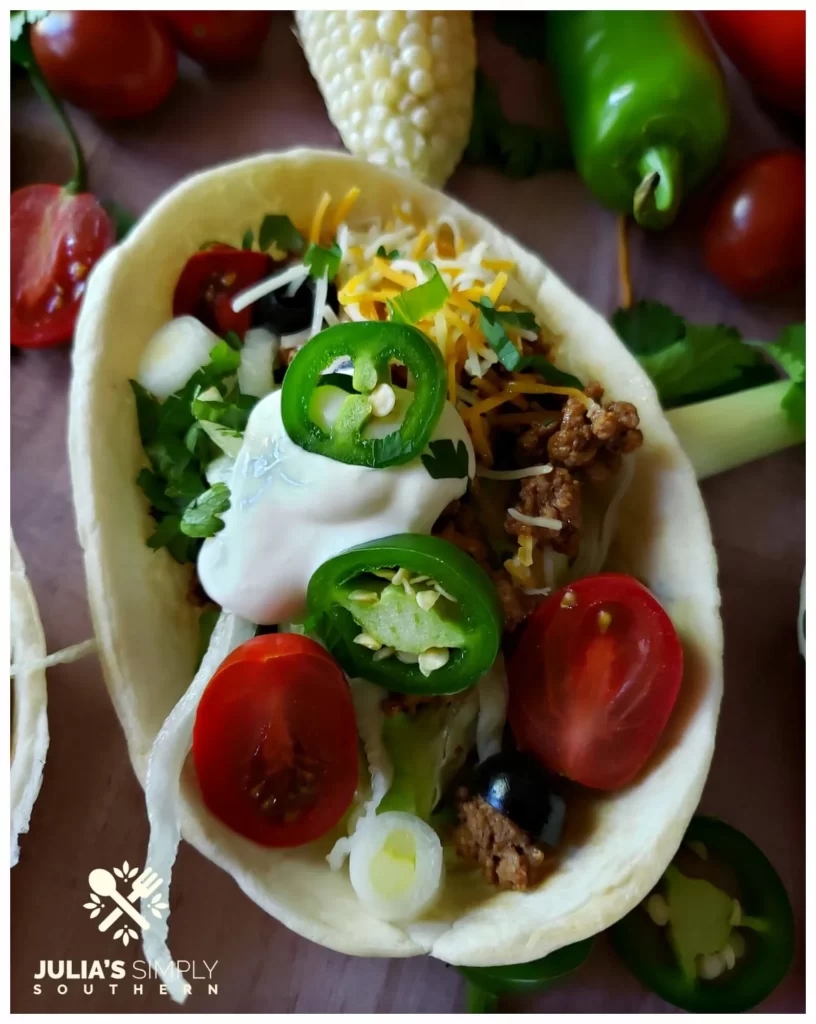 Ground Beef Taco Boats