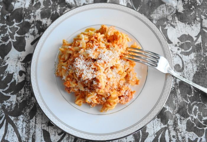 Homemade Vodka Sauce with Crabmeat