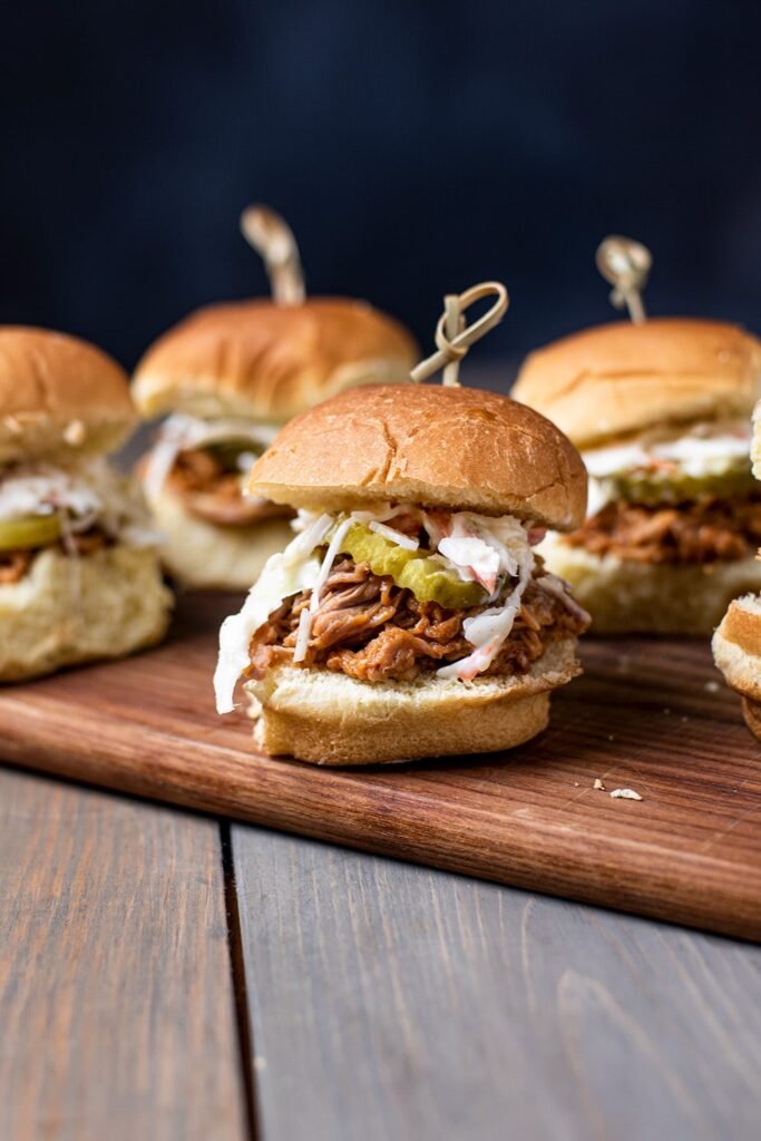 Pulled Pork Sliders with Pickles