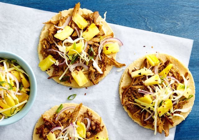 Pulled Pork Tacos with Pineapple Slaw