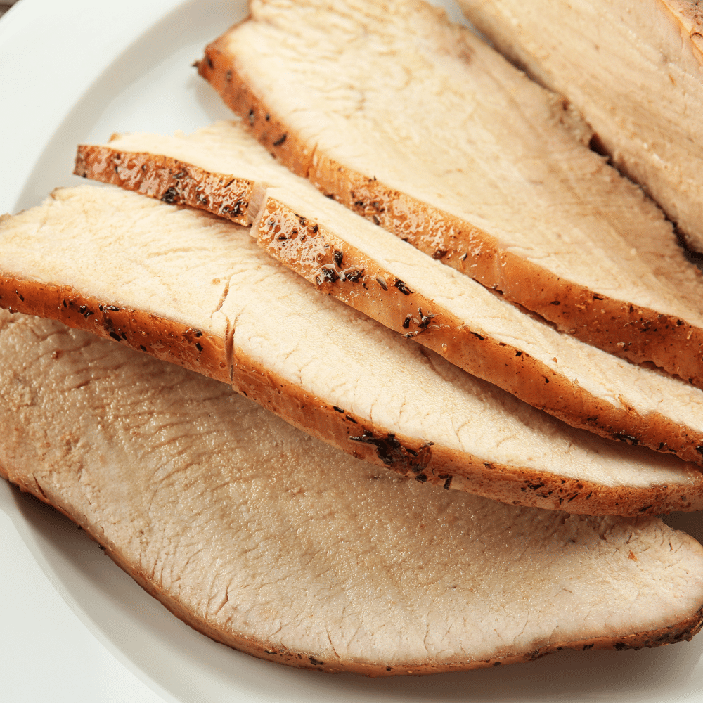 Slices of Cooked Turkey