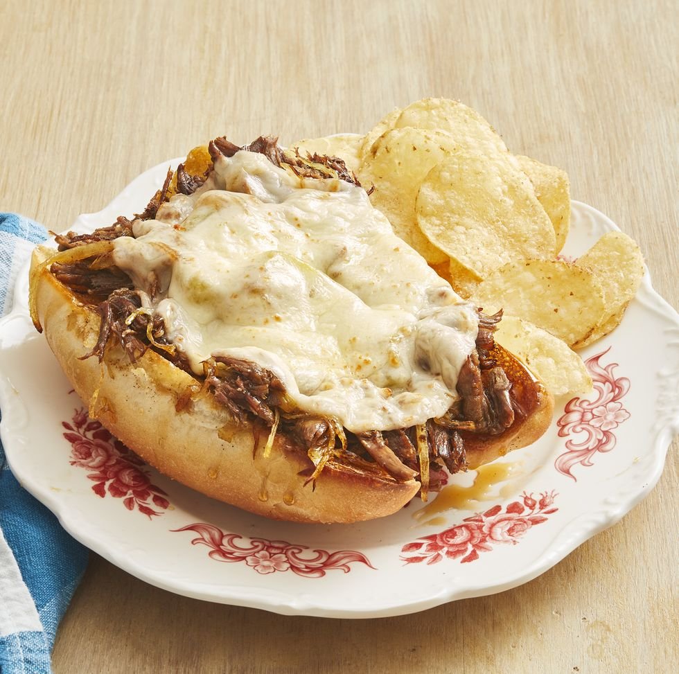 Slow Cooker Drip Beef Sandwiches