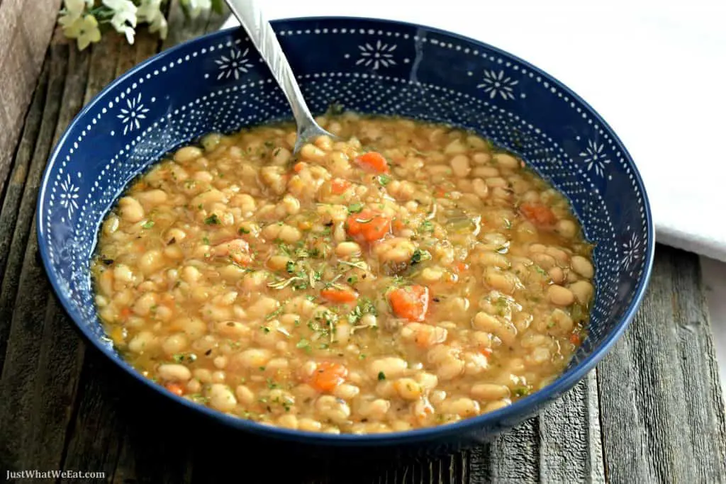 Slow Cooker White Bean Soup (Gluten-Free & Vegan)