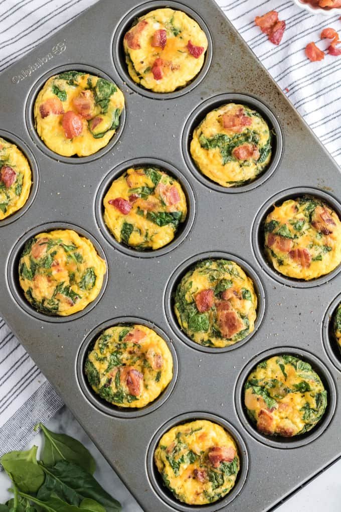 Spinach & Cheese Egg Muffins