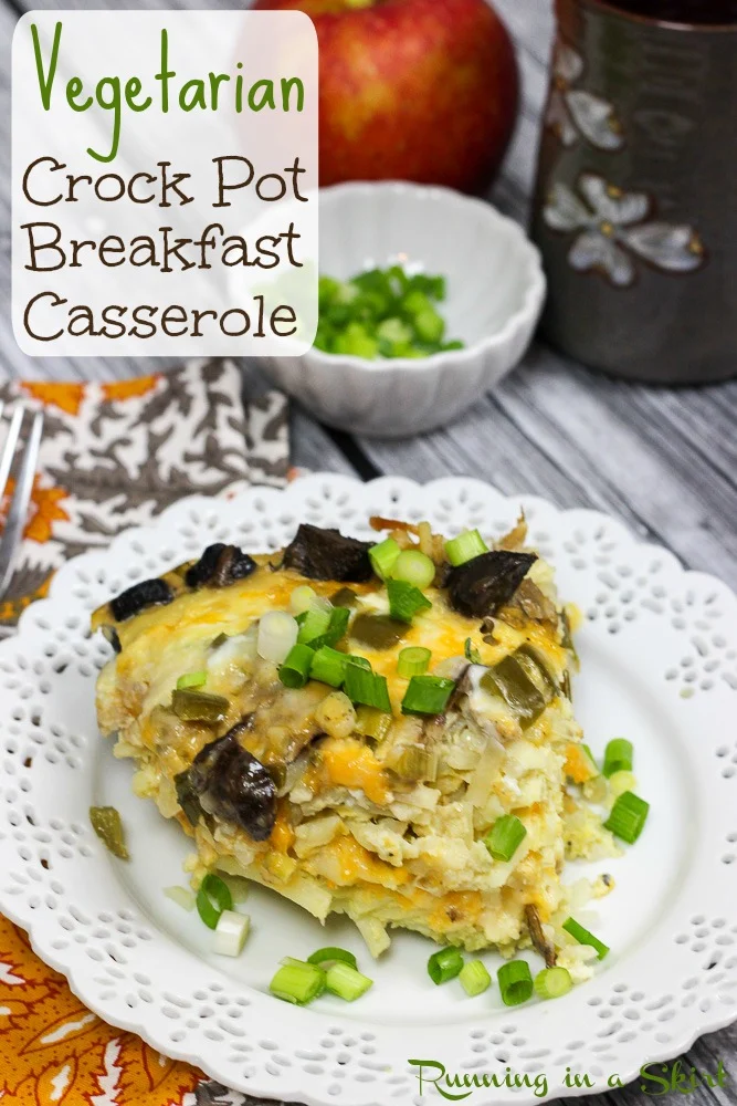 Vegetarian Crock Pot Breakfast Casserole