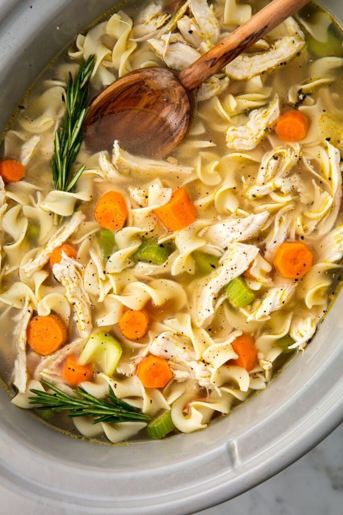 Crock-Pot Chicken Noodle Soup with Chicken Broth