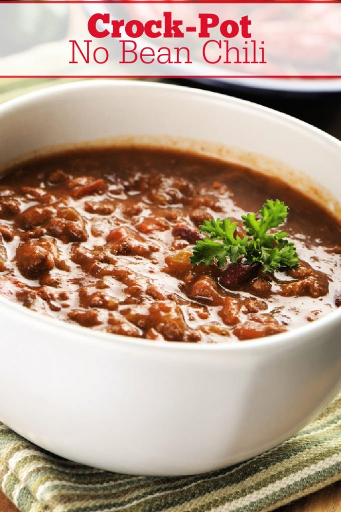 Crock-Pot No Bean Chili Recipe