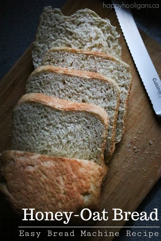 Honey Oatmeal Bread (Bread Machine Recipe)