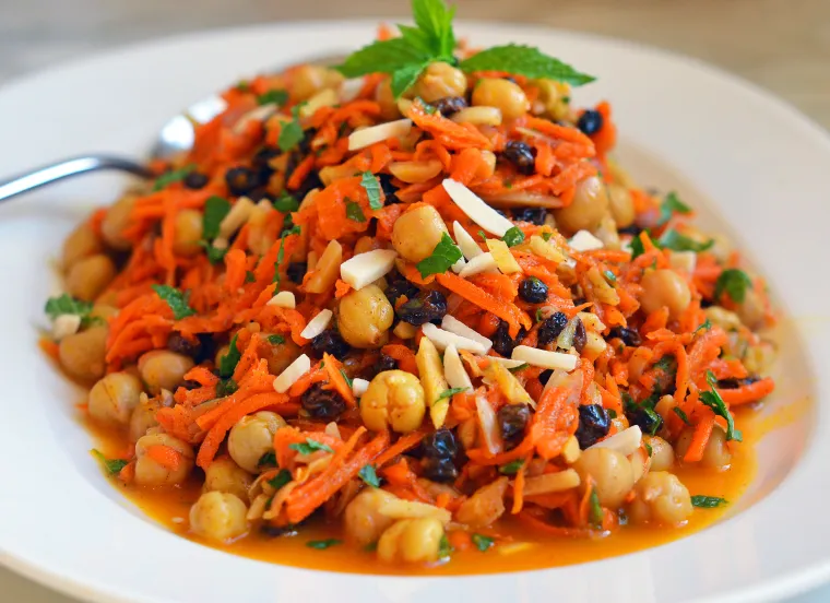 Moroccan Carrot & Chickpea Salad
