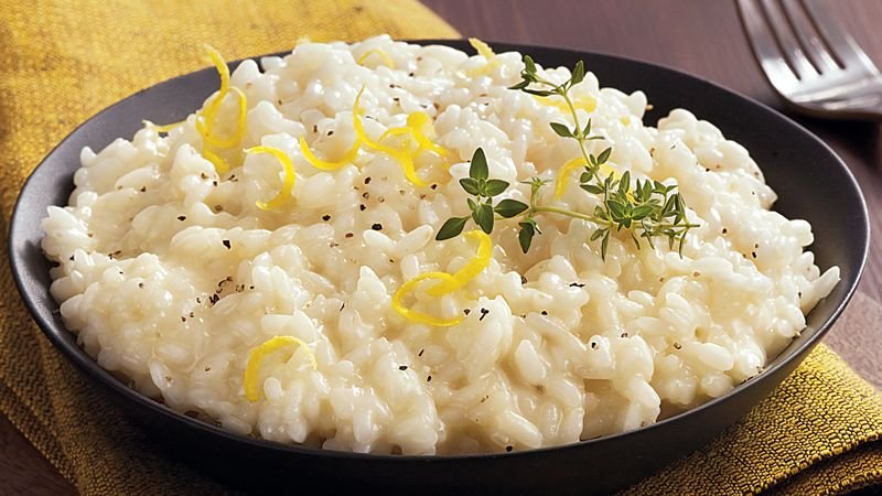 Slow Cooker Lemon Scented Risotto