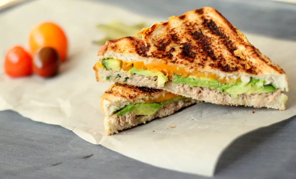 Avocado & Tuna Toasted Sandwiches