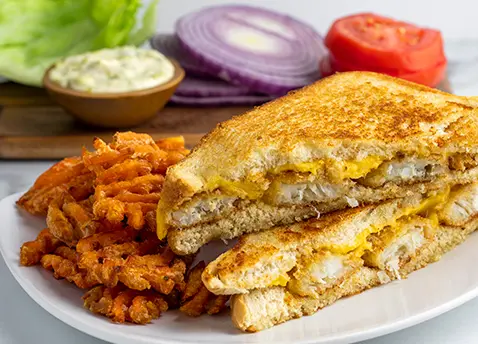 Fish Stick Grilled Cheese